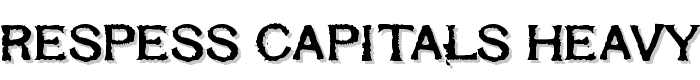 Respess Capitals Heavy font